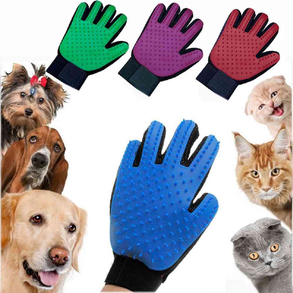 Grooming Glove- Hair Remove Brush, Cleaning Combs Massage For Cat, Dog