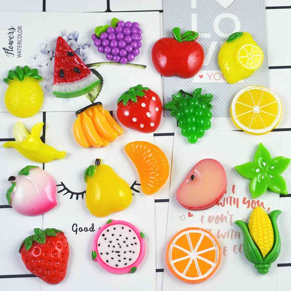 10st- kleurrijke fruit charmes vulmiddel, stressverlichting, polymeer toevoeging slijm speelgoed