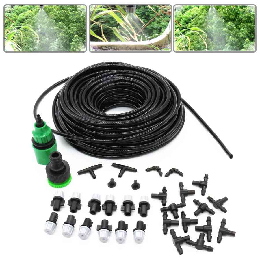 Fog Watering Irrigation System, Portable Misting Cooling Automatic Water Nozzle