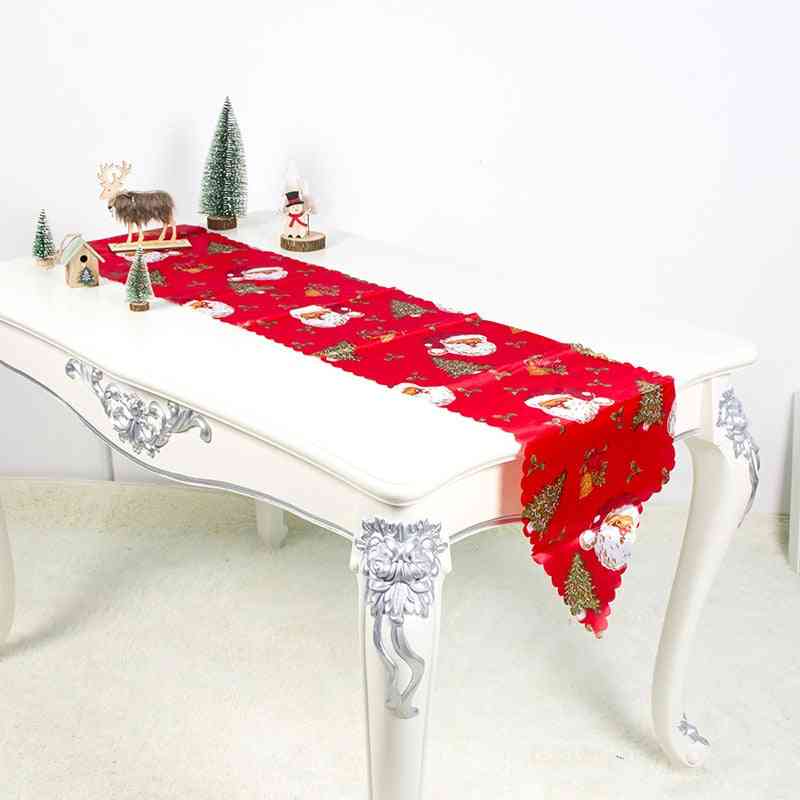 Kinesisk röd blomma- klassiskt lapptäcke, bordsdekoration, löpmatta
