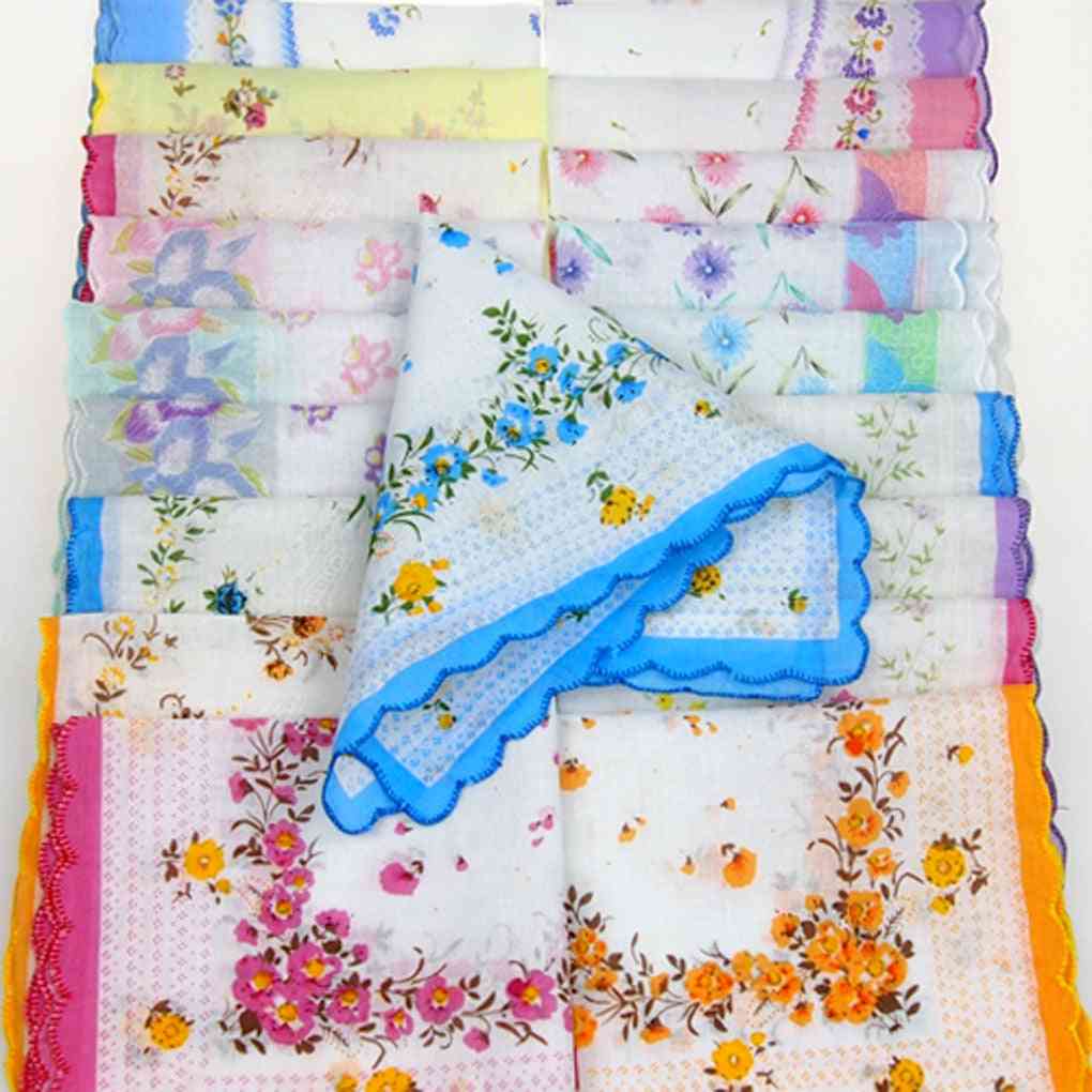 Colorful Antique, Floral Handkerchief(handkerchief)