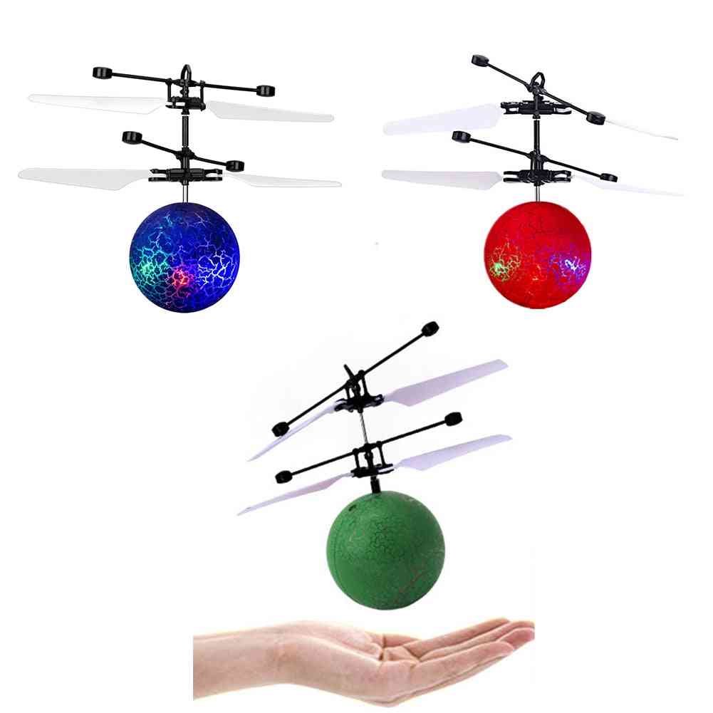 Dronă cu inducție în infraroșu blitz zburător cu bile de iluminat led jucărie elicopter