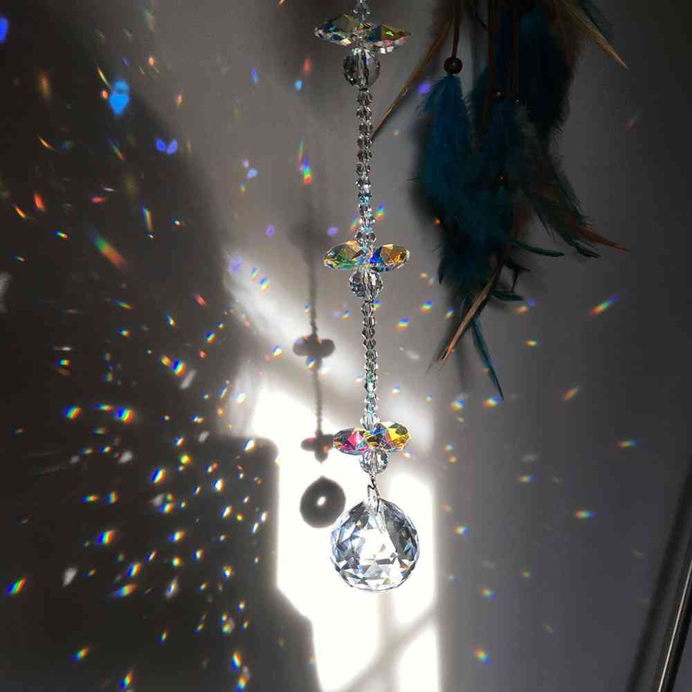 Krystaly hranoly- duhový lustr