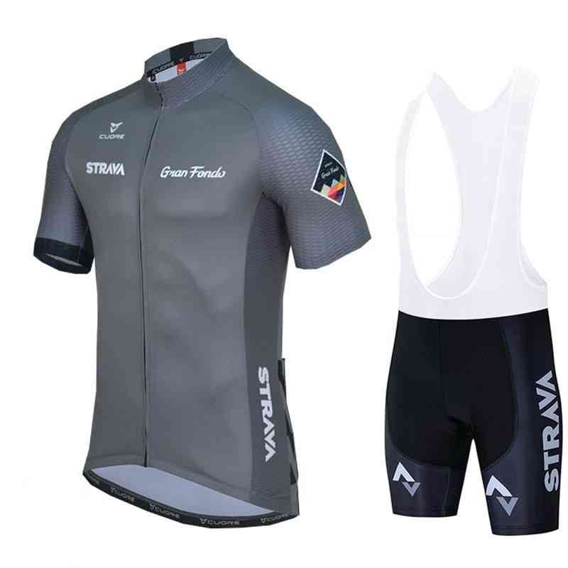 Verano- bicicleta deportiva de carreras, conjunto corto y jersey set-1