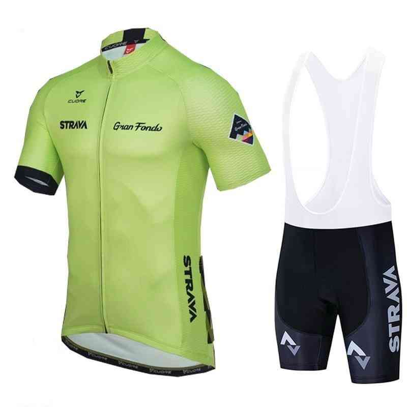 Verano- bicicleta deportiva de carreras, conjunto corto y jersey set-1