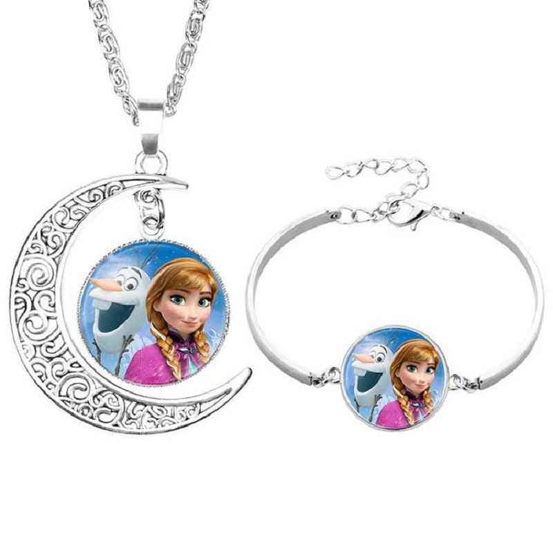 Disney Cartoon Princess, Frozen Suit Time Gemstone, Isana Alloy, Bracelet Toy