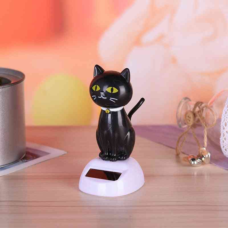 Cute Solar Powered Dancing Cats Swinging Bobble Toy