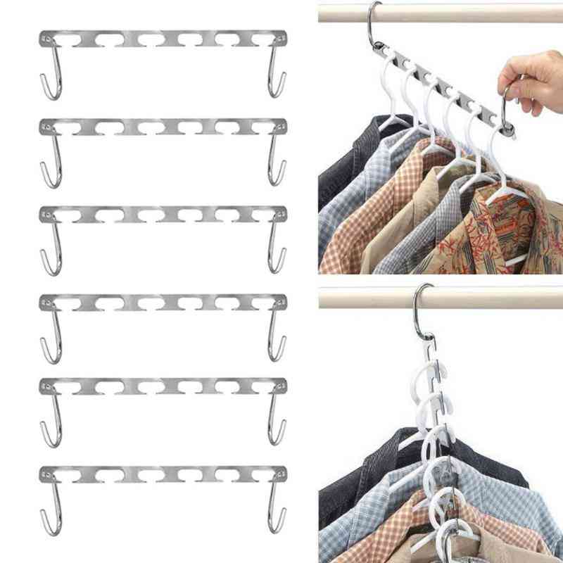Metal Clothes Shirts Tidy Hangers, Closet Space Saving Practical Racks