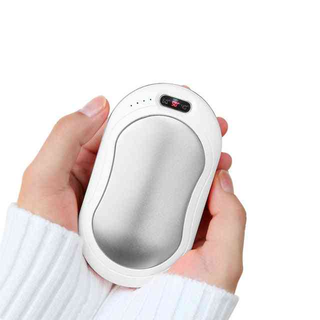 Led Electric Hand Warmer Pocket Mini Rechargeable Usb Handwarmer With Screen Flashlight Indicator