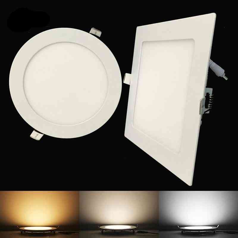 Ultra Thin- Round & Square Led Panel, Downlight, Ceiling Recessed Light