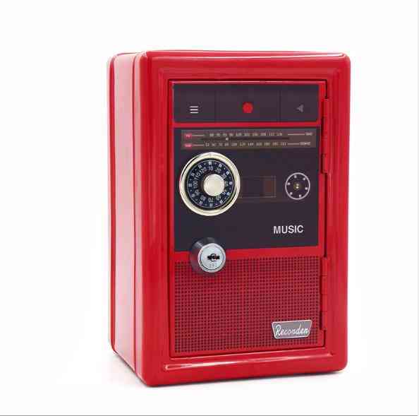 Stainless Steel- Design Petty Cash Money, Radio Box Toy For House Decoration