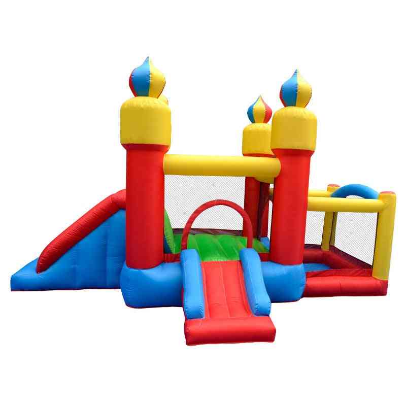 Outdoor Inflatable Moonwalk Bounce House, Jumper Bouncer Bouncy Castles With Slide