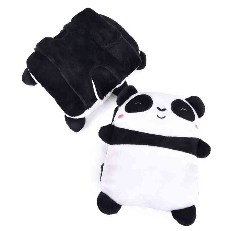 Usb- Panda Shape, Heated Hand Warmer, Half Finger Gloves (panda Shape)