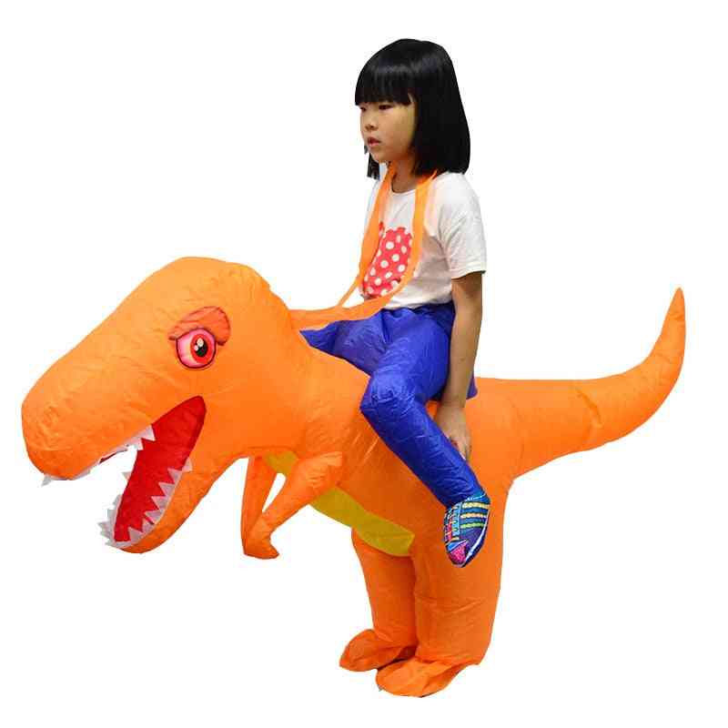 Dinosaurus, maškarní šaty t-rex, kostým halloweenské jízdy