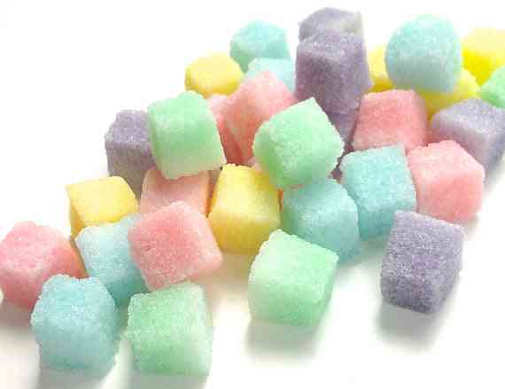 Pastel Colored Sugar Cubes