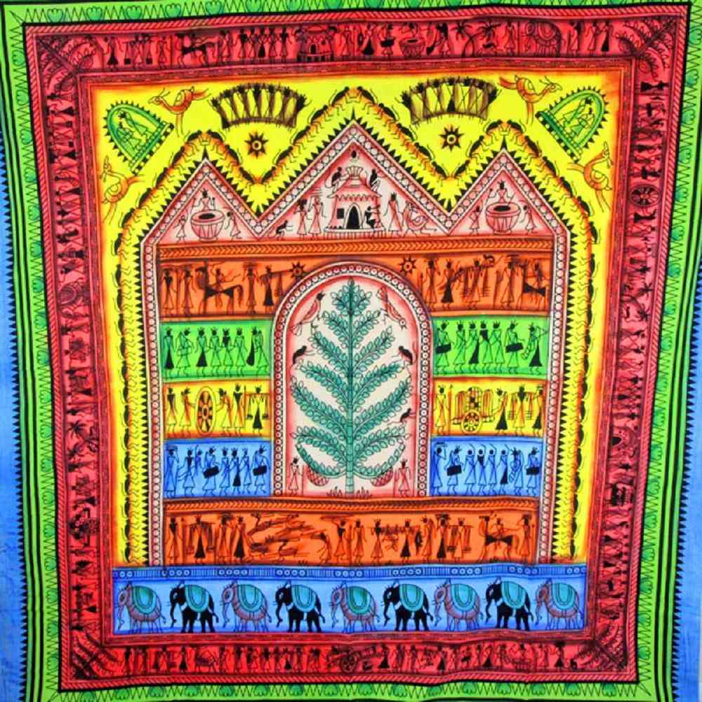 Skladna plemenska seoska tapiserija