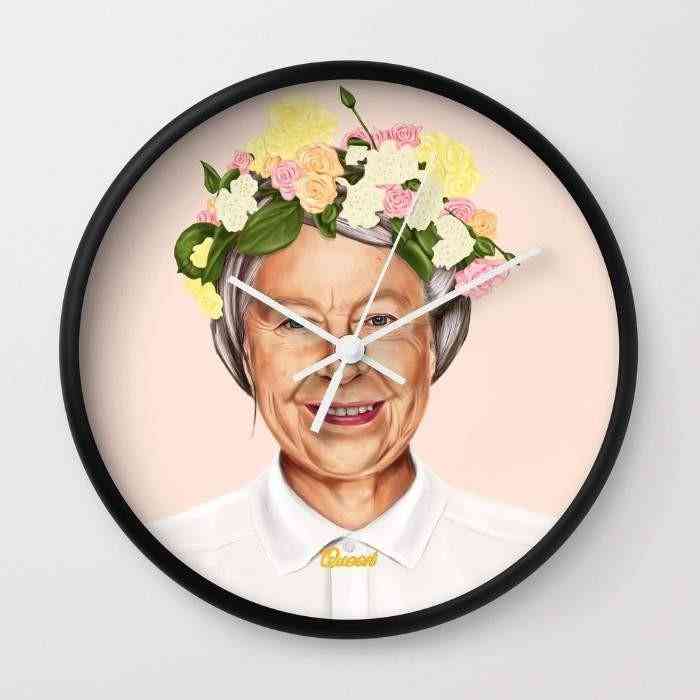 Queen Elizabeth Wall Clock