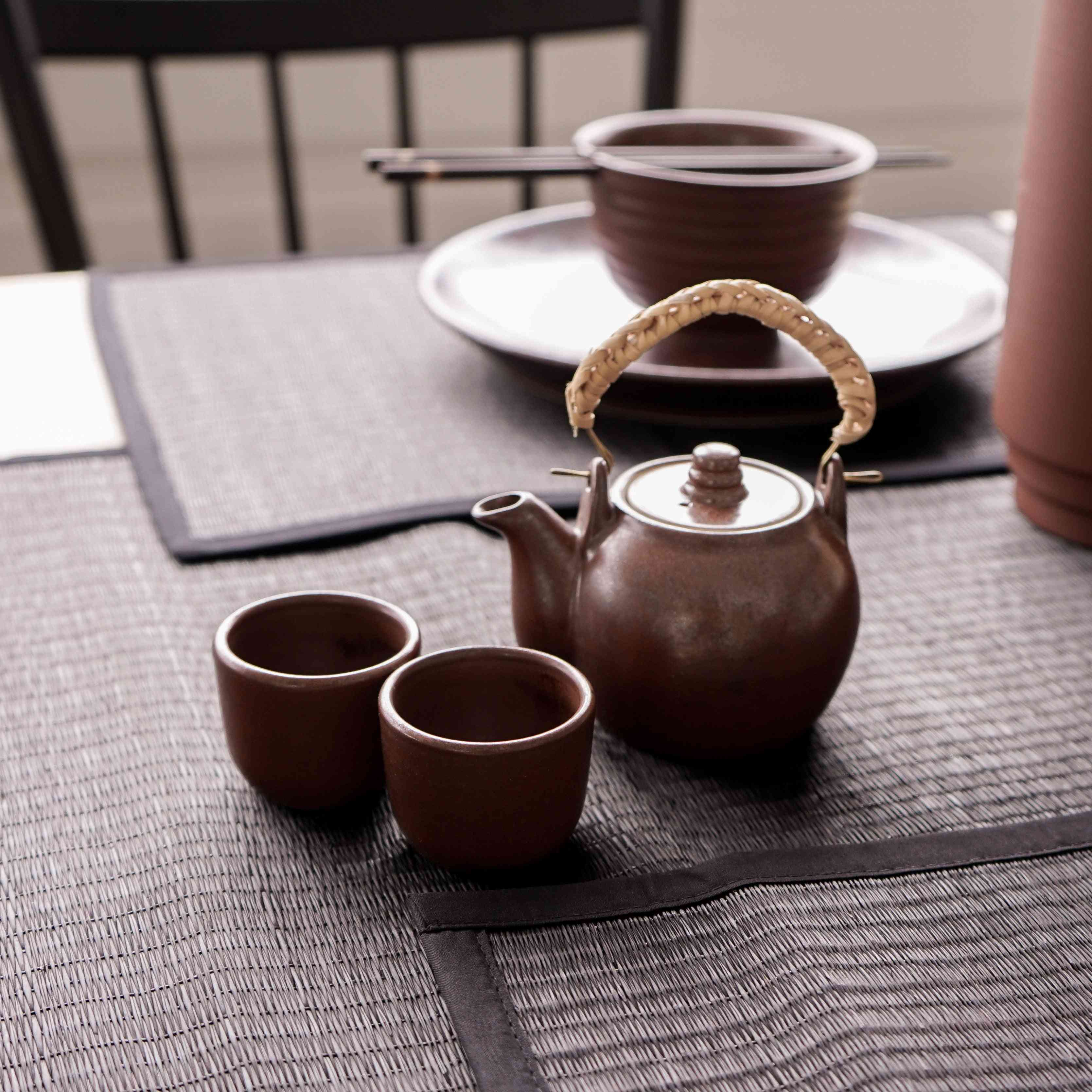 Handmade Teapot Set With 2 Cups