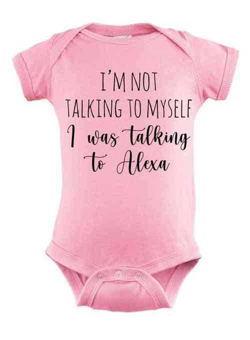 Ich spreche nicht mit mir selbst. Ich habe mit Alexa Shirts für Männer, Kleinkinder und Frauen gesprochen