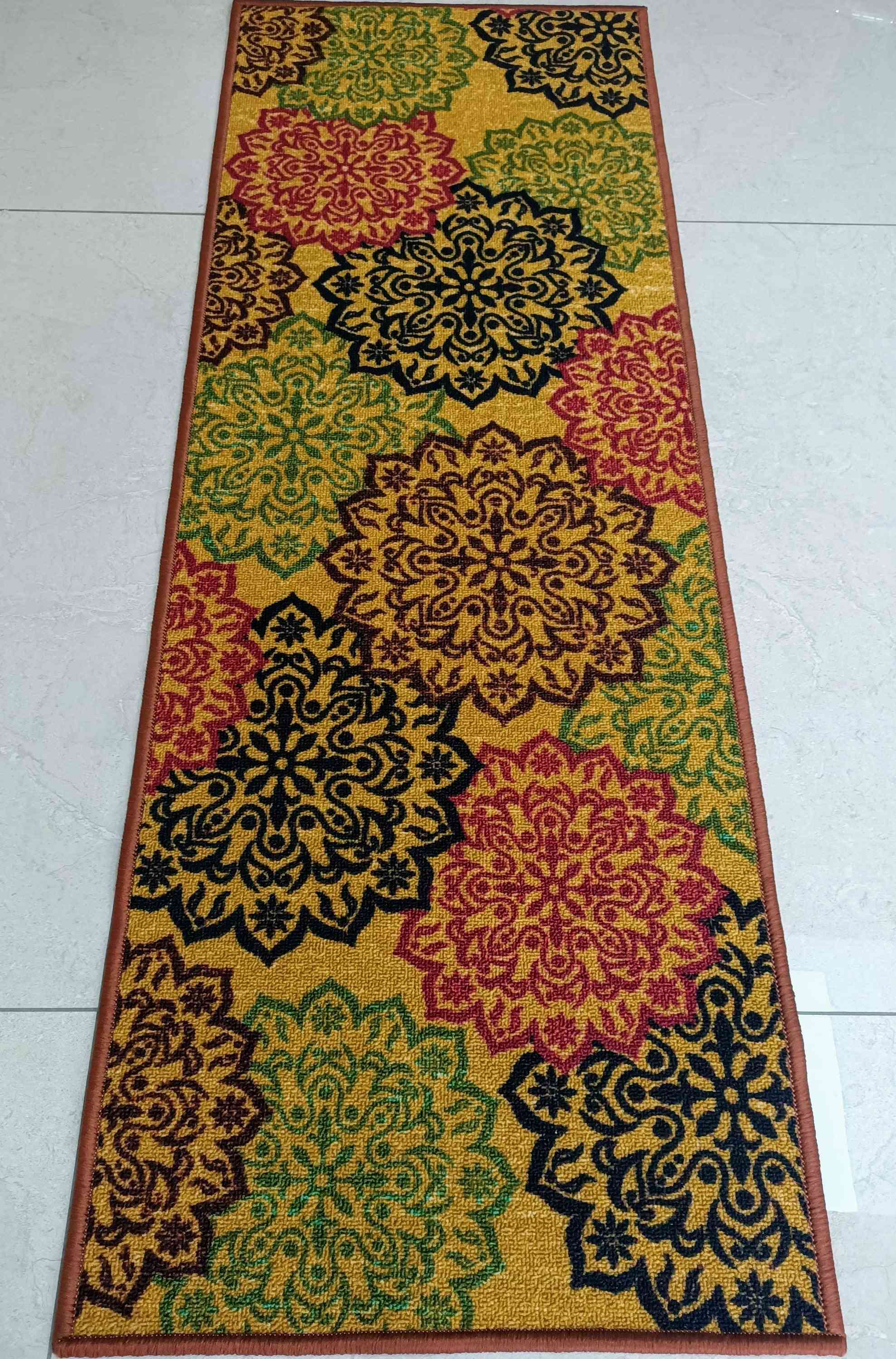 Golden Decor Style, Polyester,  Anti-slip Small Carpet / Runners