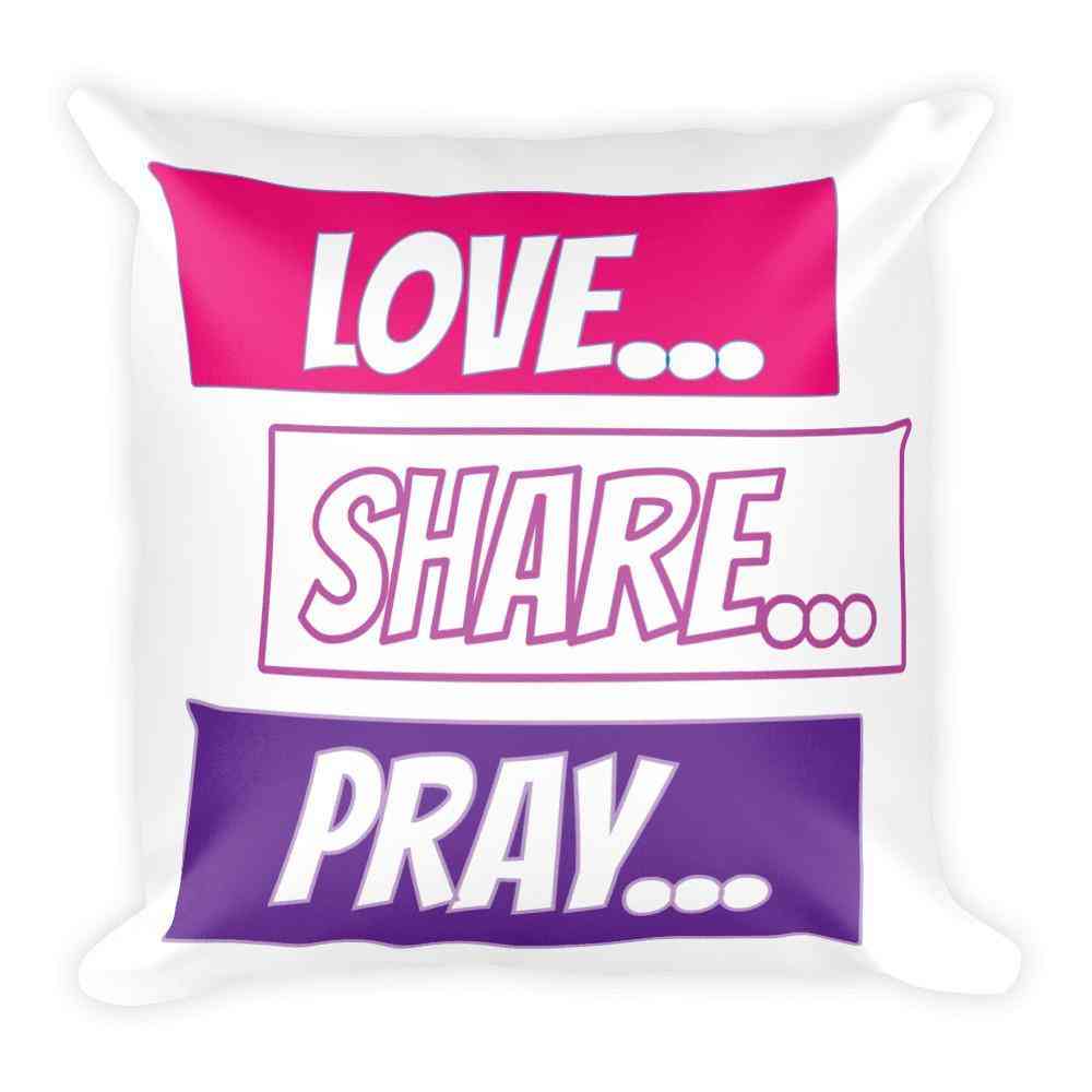 Liebe teilen beten Chat - Kissenbezug