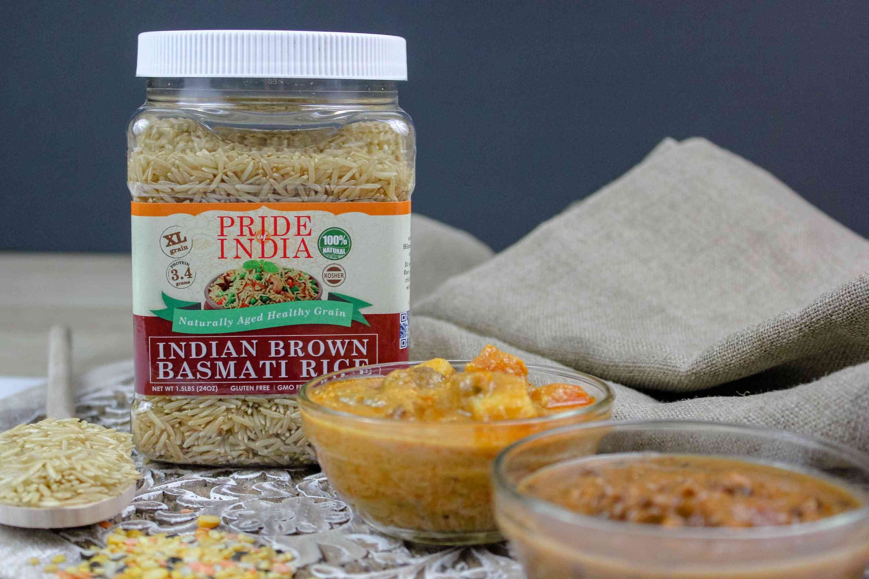 Extra Long Indian Brown Basmati Rice - Naturally Aged Healthy Grain