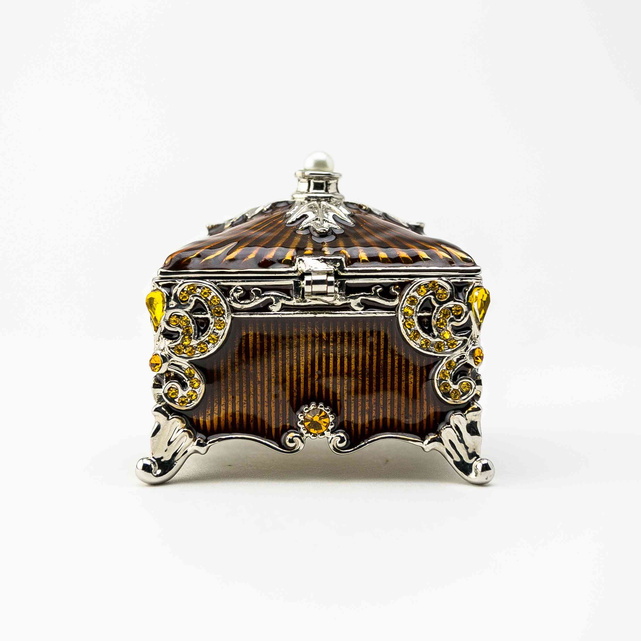 Brown Decorated - Trinket Box