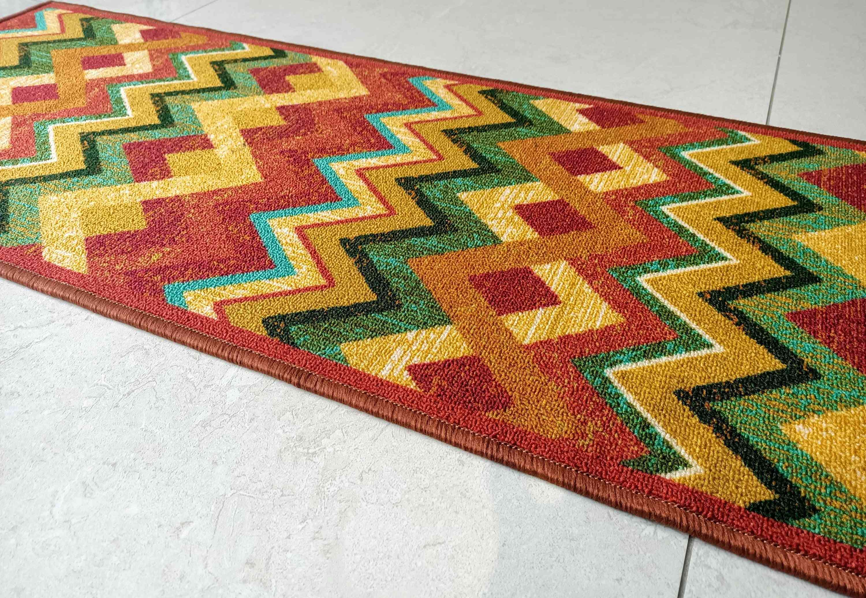 Piccolo tappeto antiscivolo - tappeto in poliestere in stile vintage
