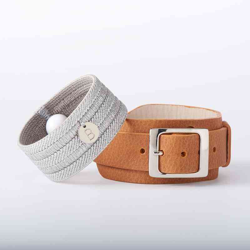 Watch-style Leather Nausea Relief Bracelet