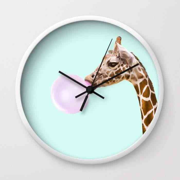 Reloj de pared jirafa