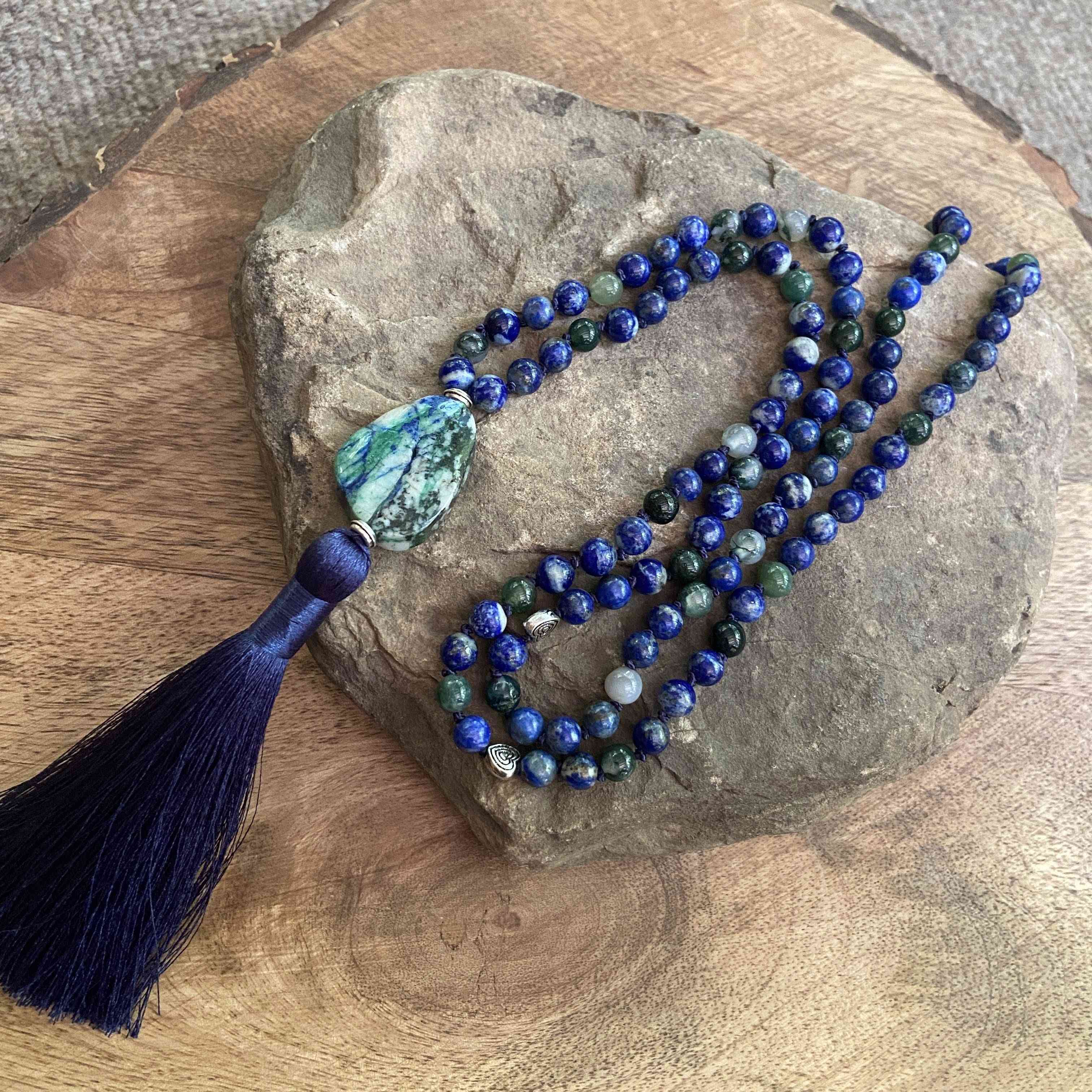 Blue Beads Mala