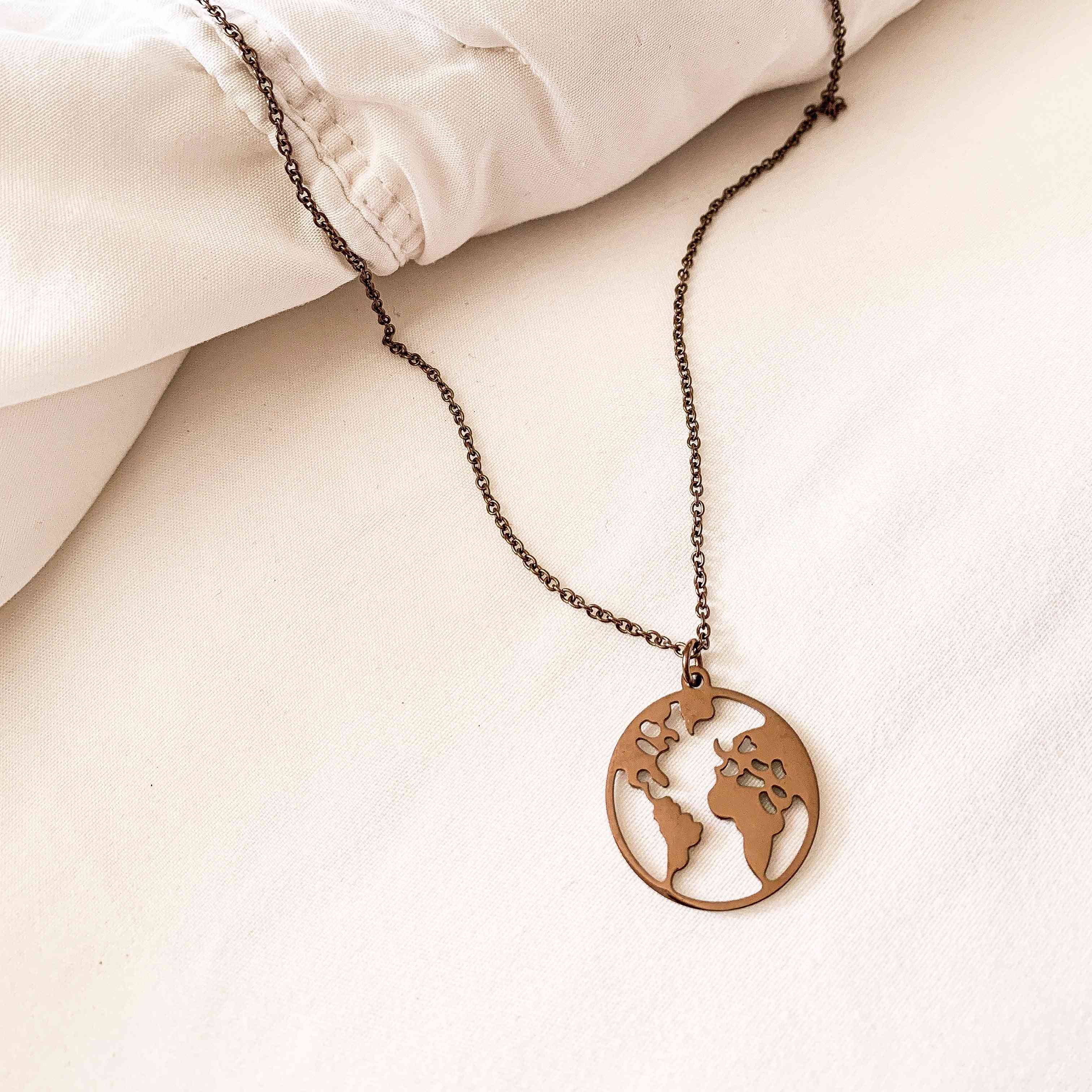 Stainless Steel My World Necklace