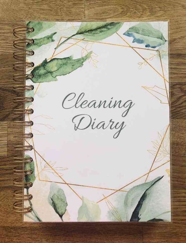 Floral Print Cleaning Diary