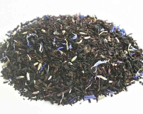 Lavanda conde té gris mano mezclado hojas sueltas