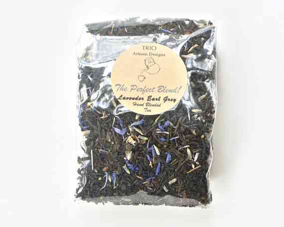 Lawendowa herbata Earl Grey ręcznie mieszana z luźnymi liśćmi