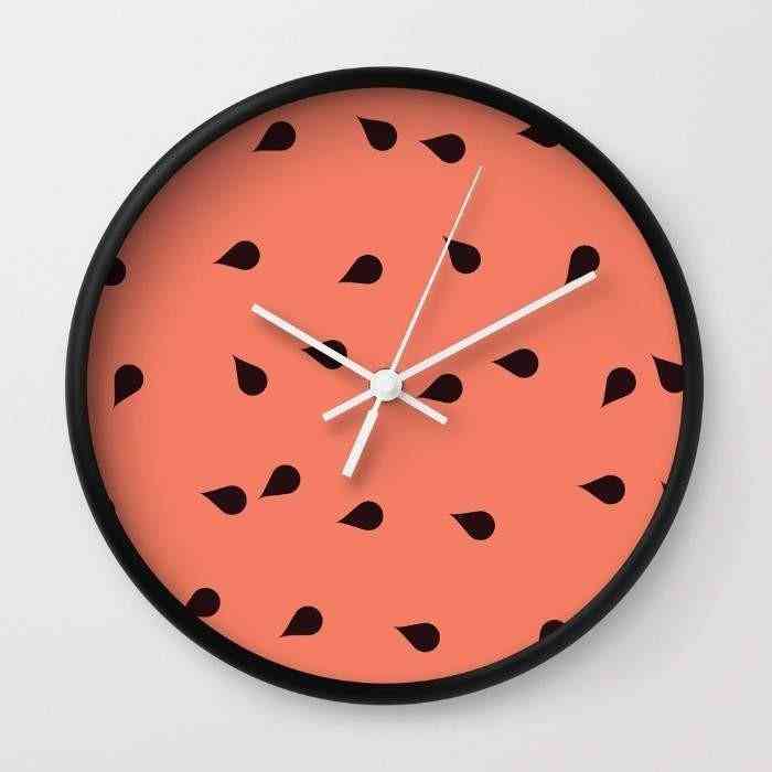 Scattered Watermelon - Wall Clock