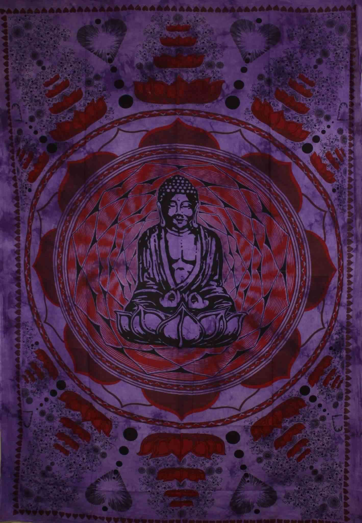 Buddha In Dharma Chakra Mudra-tapestry