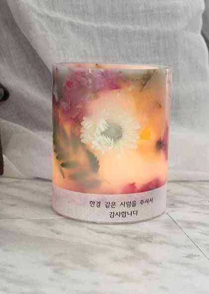 Dried Flower Candle Holder
