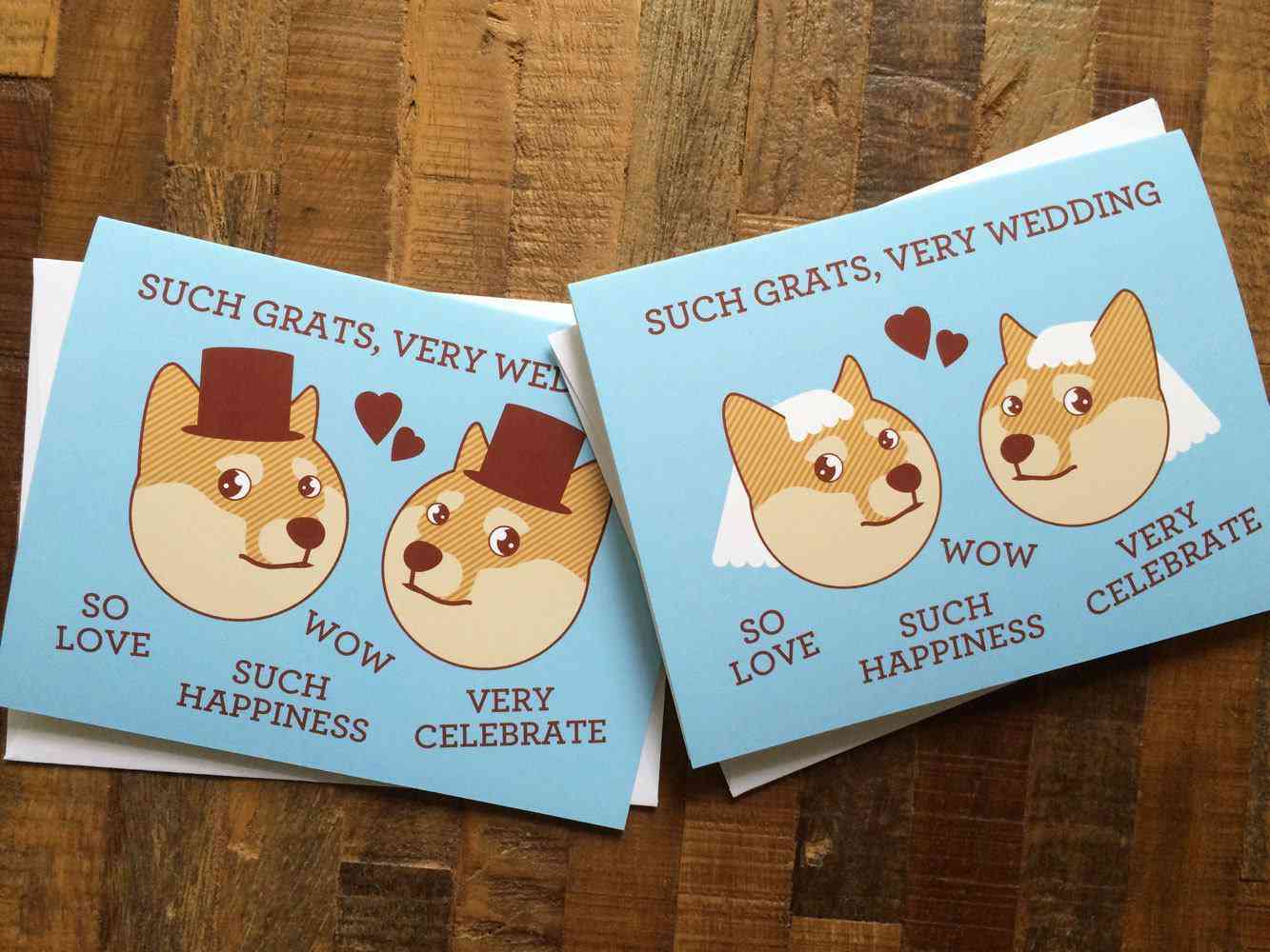 Wow Such Grats Gay Or Lesbian Wedding Card