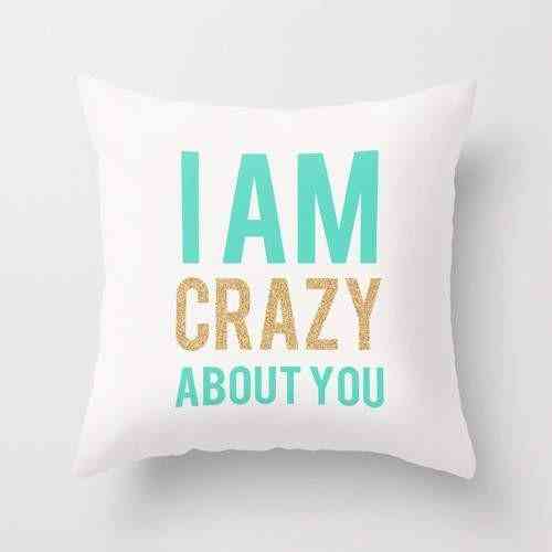 I Am Crazy About You Pillow