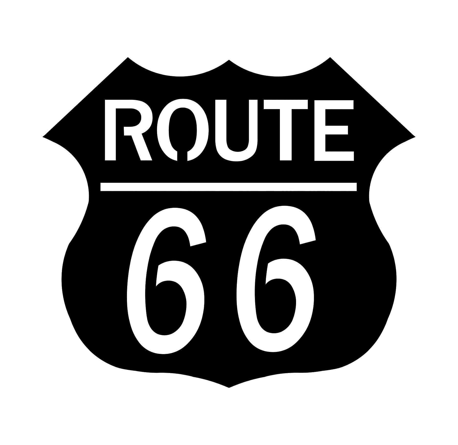 Route 66 metallo art