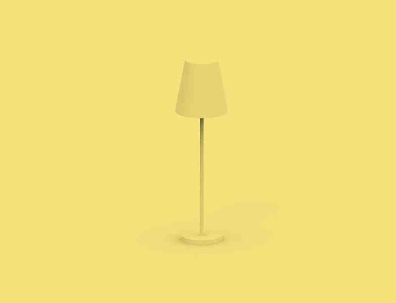 Unique Shape Slim Lamp