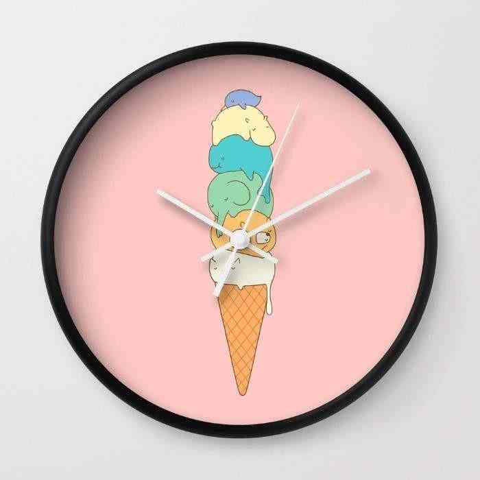 Melting Icecream Wall Clock