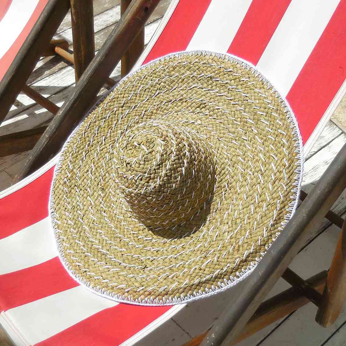Wide Round  Mendong Straw Hat