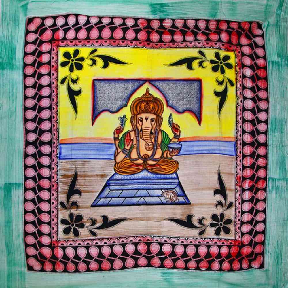 Ganesha Tapestry, Accented With Tassels