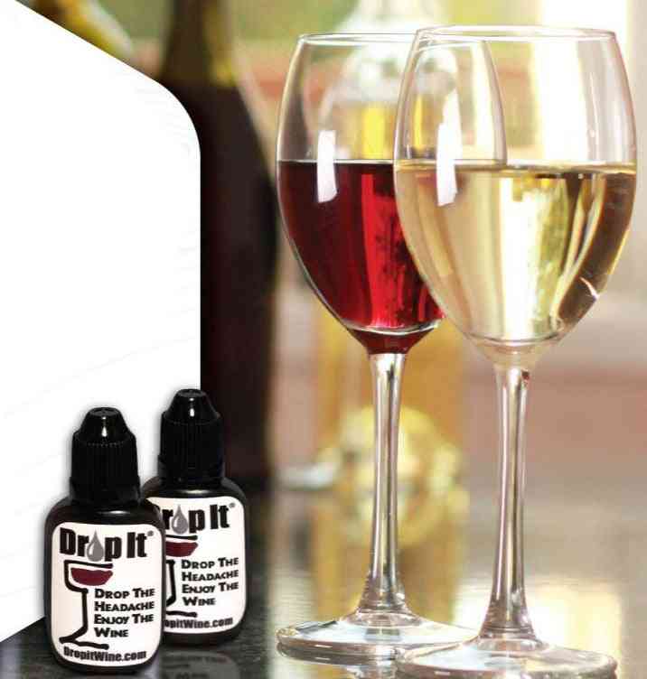 Sulfite And Tannins Reducer For Wine Dropper