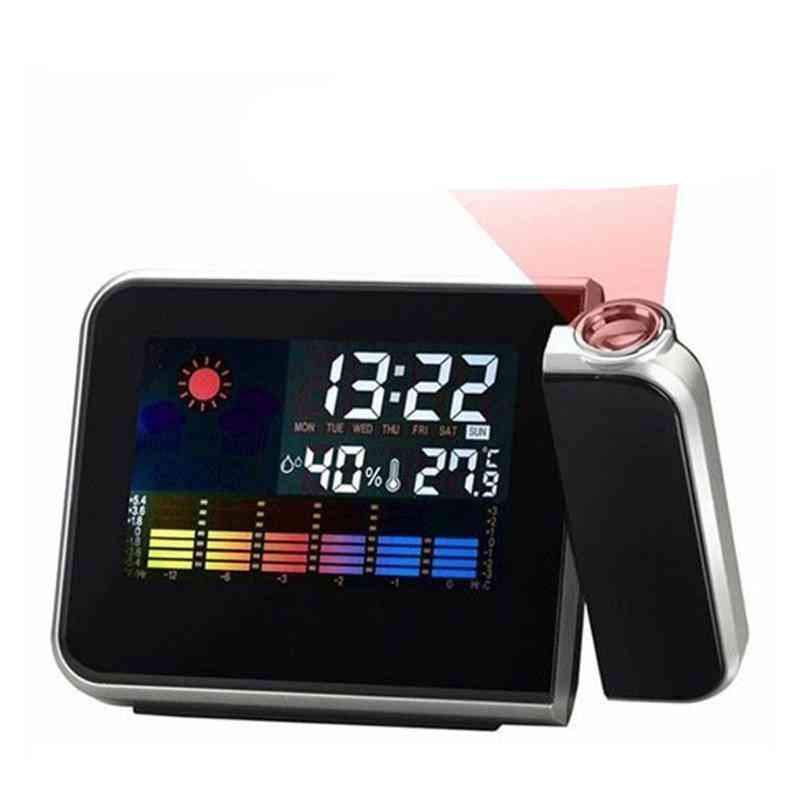 Digital Lcd Display Projection Table Clock