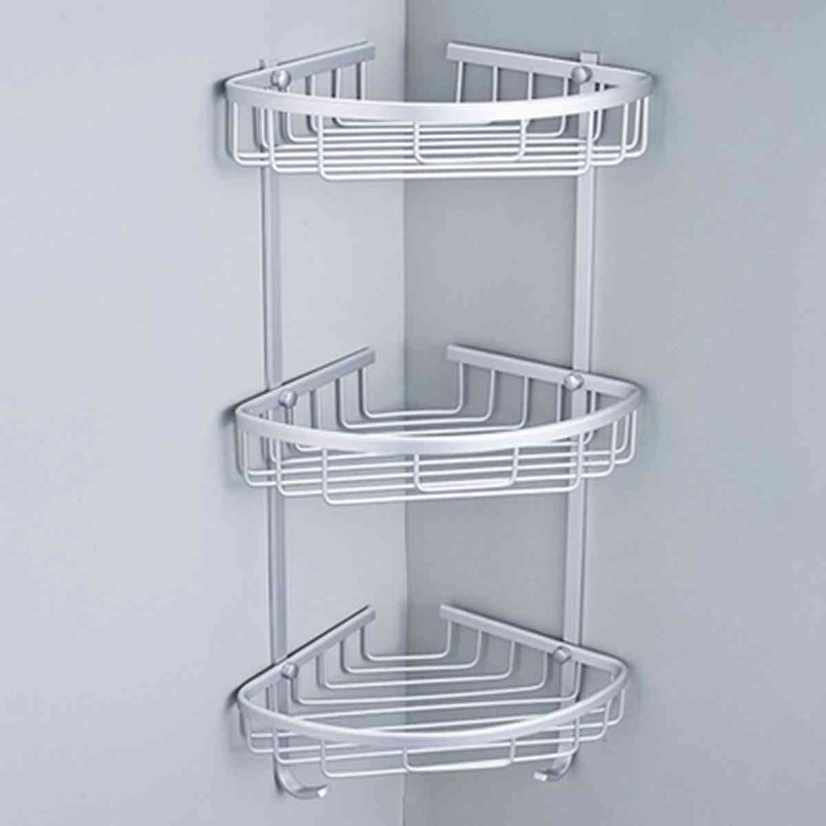 Badkamer punch gratis aluminium driehoekige rek opslag
