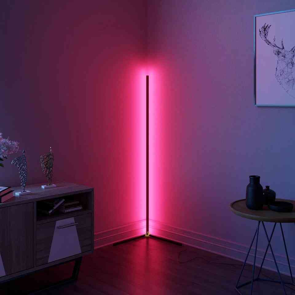 Lámpara de luz de piso led para sala de estar, dormitorio, decoración del hogar