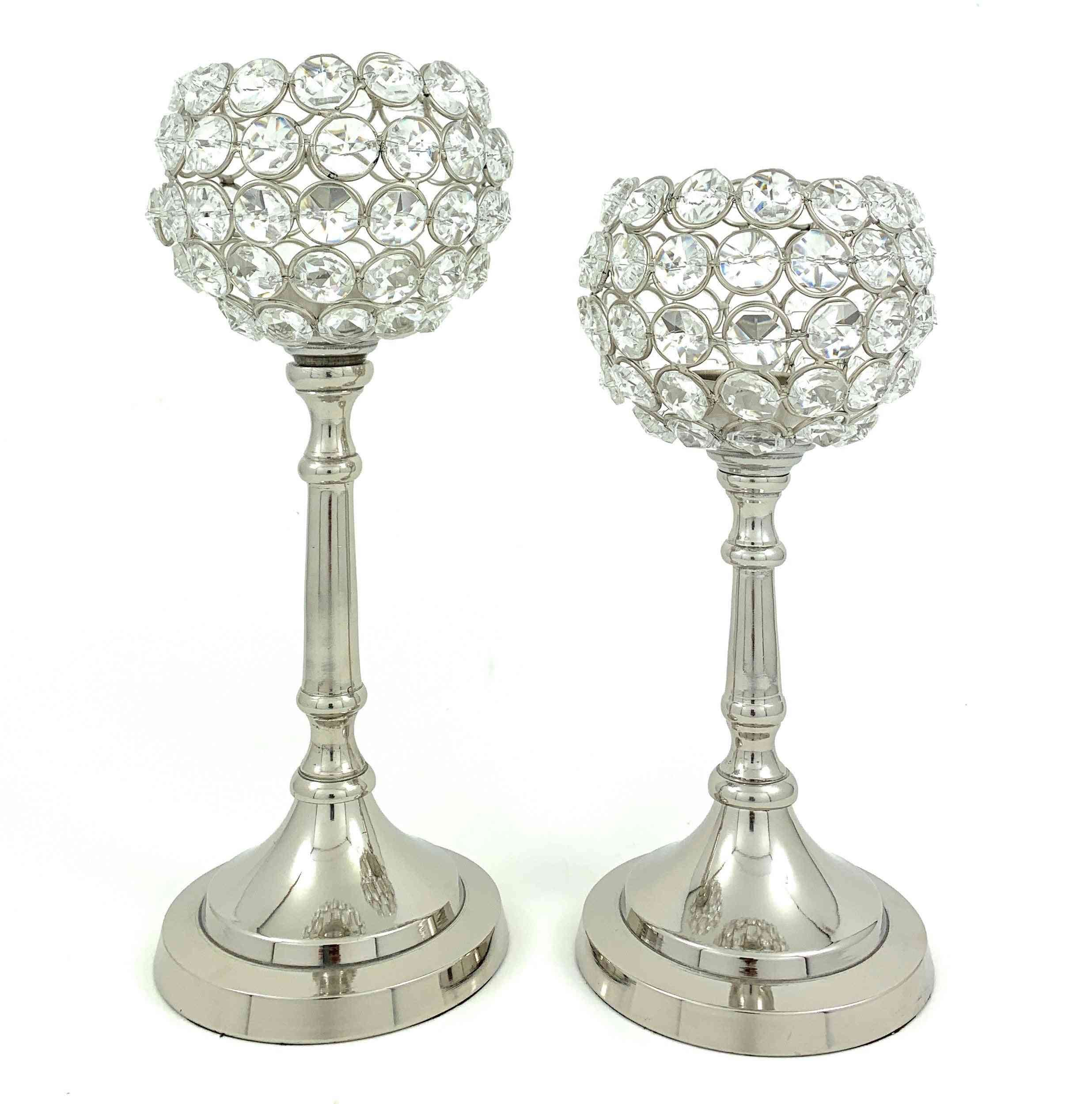Crystal Candle Holder For Table Decor